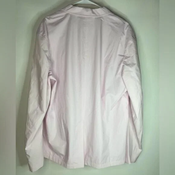 NWOT ZARA Poplin Relaxed Fit Pink Lightweight‎ Suit Jacket 4624/076 Size 40